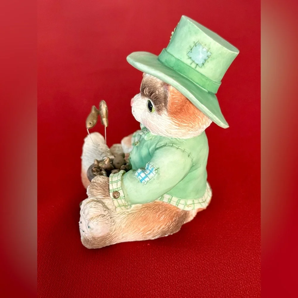 VTG ~ Calico Kittens ~ Fishin’ for Good Luck 🍀
